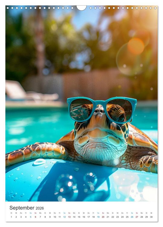 Produktbild: Tierische Sommerfreunde (Wandkalender 2026 DIN A3 hoch), CALVENDO Monatskalender
