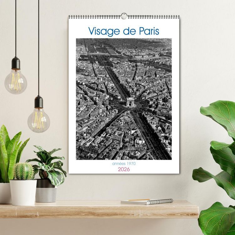 Produktbild: Visage de Paris, ann&eacute;es 1970 (Calendrier mural 2026 DIN A2 horizontal), CALVENDO calendrier mensuel