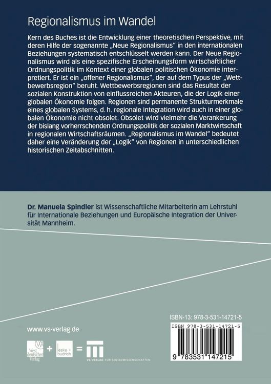 Produktbild: Regionalismus im Wandel