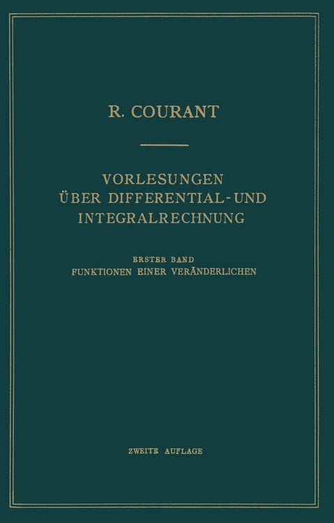 Produktbild: Vorlesungen &Uuml;ber Differential- und Integralrechnung