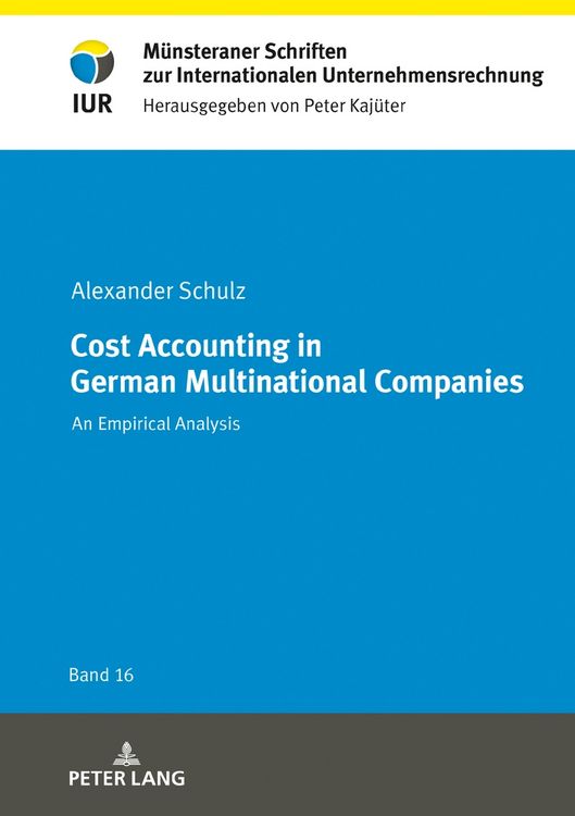 Produktbild: Cost Accounting in German Multinational Companies