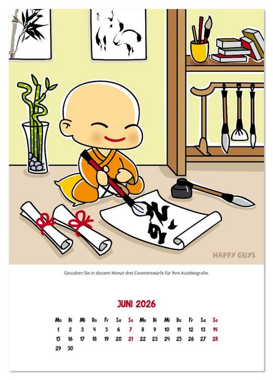 Produktbild: Happiness 2026 (Wandkalender 2026 DIN A4 hoch), CALVENDO Monatskalender