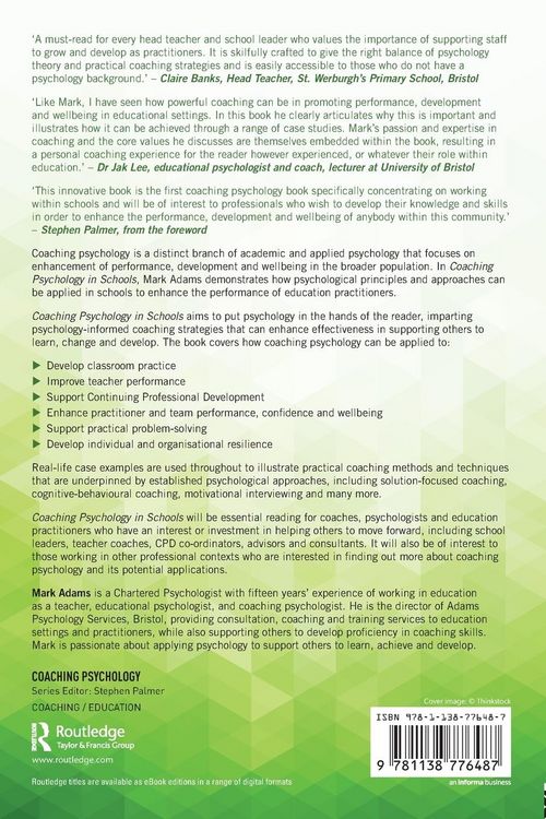 Produktbild: Coaching Psychology in Schools