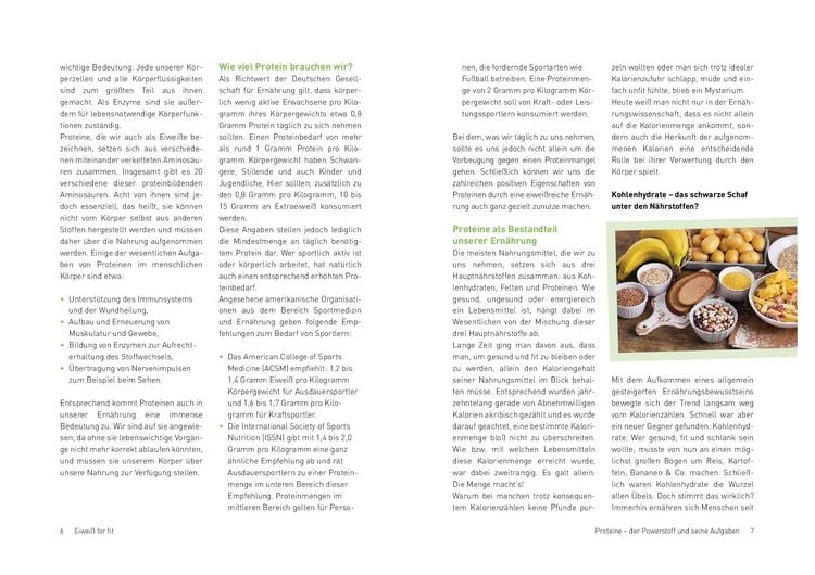 Produktbild: Eiwei&szlig; for fit