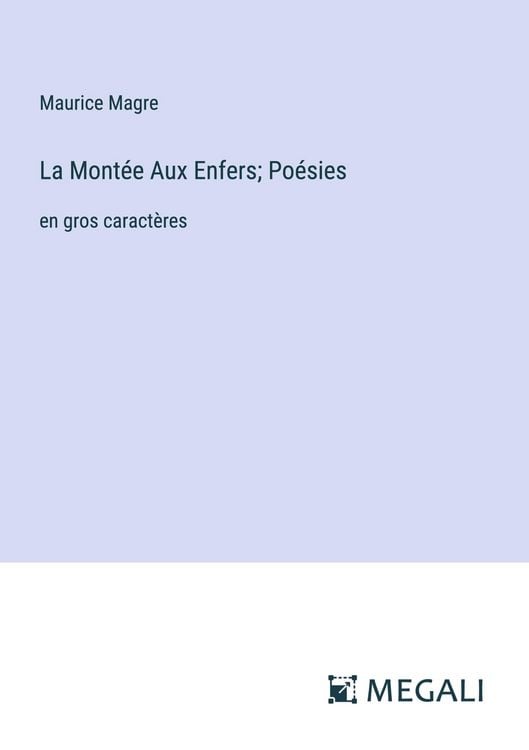 Produktbild: La Mont&eacute;e Aux Enfers; Po&eacute;sies