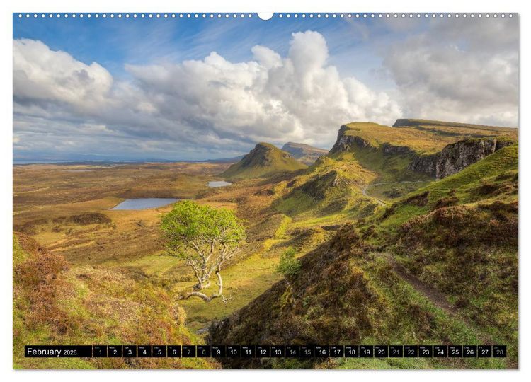 Produktbild: Scotland's unique landscapes (High Quality Premium Wall Calendar 2026 DIN A2 landscape),CALVENDO 12 Month Wall Calendar
