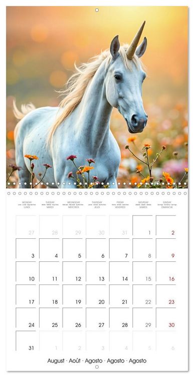 Produktbild: Fairytale Land of AI Unicorns (Wall Calendar 2026 12 &times; 12 Inch) CALVENDO 12 Month Wall Calendar