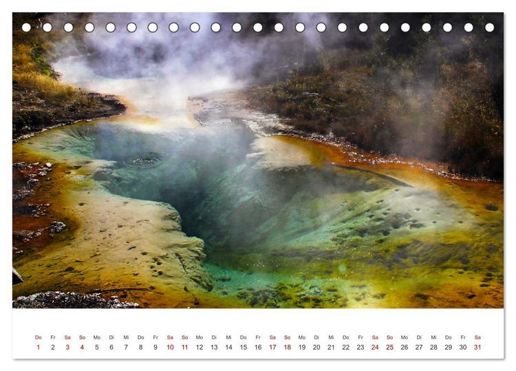 Produktbild: Im Farbenspiel des Yellowstone Natl. Park (Tischkalender 2026 DIN A5 quer), CALVENDO Monatskalender