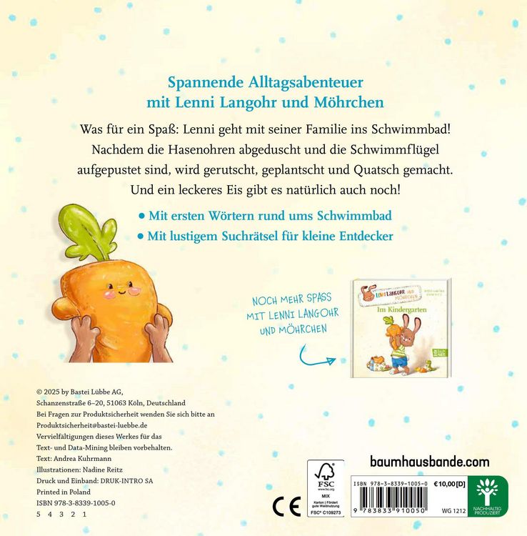 Produktbild: Lenni Langohr und M&ouml;hrchen im Schwimmbad
