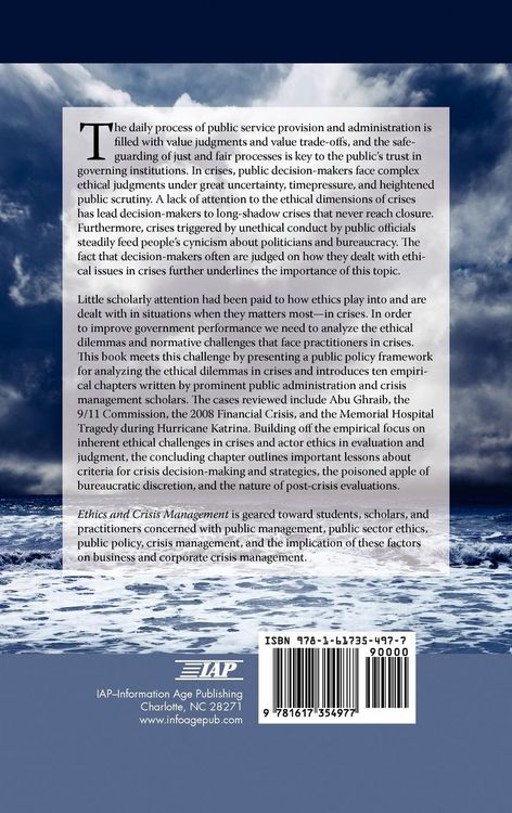 Produktbild: Ethics and Crisis Management (Hc)