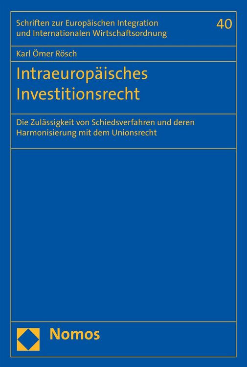 Produktbild: Intraeurop&auml;isches Investitionsrecht