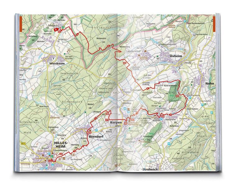 Produktbild: KOMPASS Wanderf&uuml;hrer Eifelsteig, vom Dom zu Aachen zum Dom in Trier, 50 Touren mit Extra-Tourenkarte