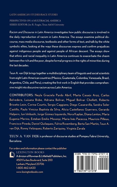 Produktbild: Racism and Discourse in Latin America