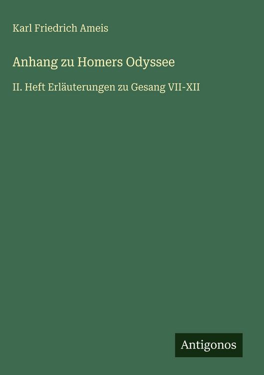 Produktbild: Anhang zu Homers Odyssee