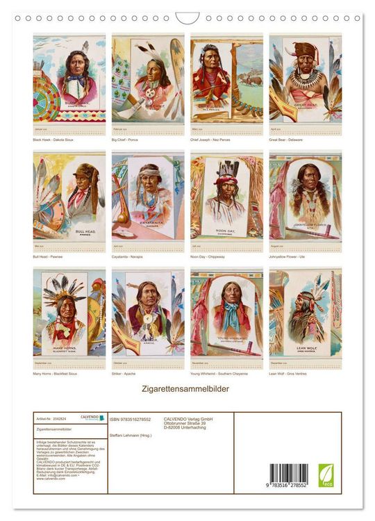 Produktbild: Zigarettensammelbilder (Wandkalender 2026 DIN A3 hoch), CALVENDO Monatskalender
