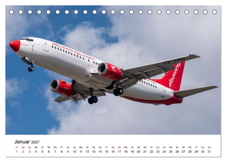 Produktbild: Boeing 737 - Die Baby Boeing (Tischkalender 2027 DIN A5 quer), CALVENDO Monatskalender