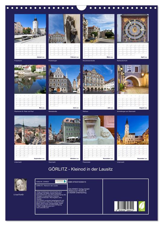 Produktbild: G&Ouml;RLITZ - Kleinod in der Lausitz (Wandkalender 2026 DIN A3 hoch), CALVENDO Monatskalender