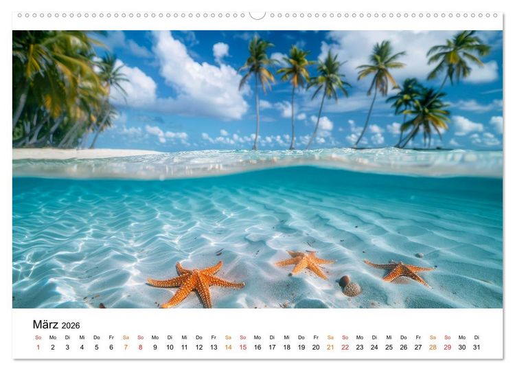 Produktbild: Mein Strand - ein Traum (hochwertiger Premium Wandkalender 2026 DIN A2 quer), Kunstdruck in Hochglanz