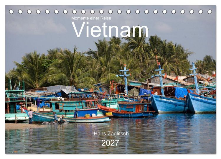 Produktbild: Vietnam - Momente einer Reise (Tischkalender 2027 DIN A5 quer), CALVENDO Monatskalender