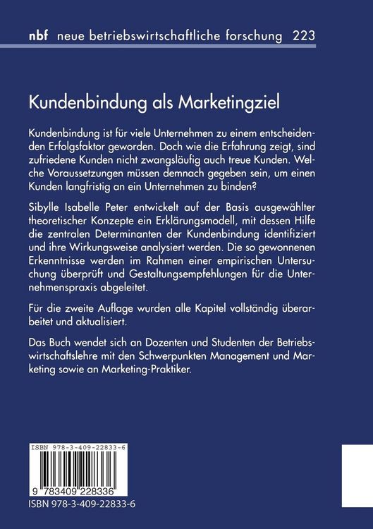 Produktbild: Kundenbindung als Marketingziel