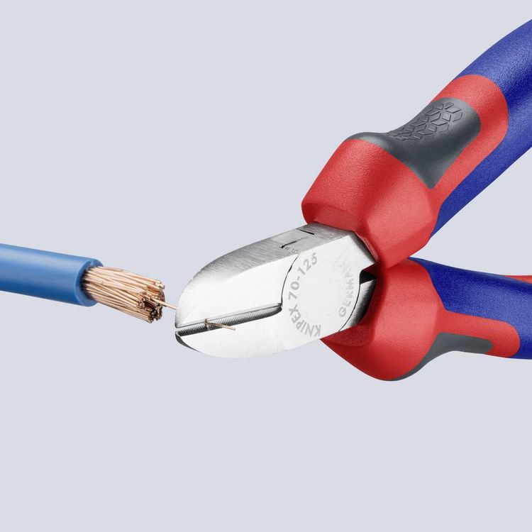 Produktbild: Knipex 70 05 125 Werkstatt Seitenschneider mit Facette 125mm