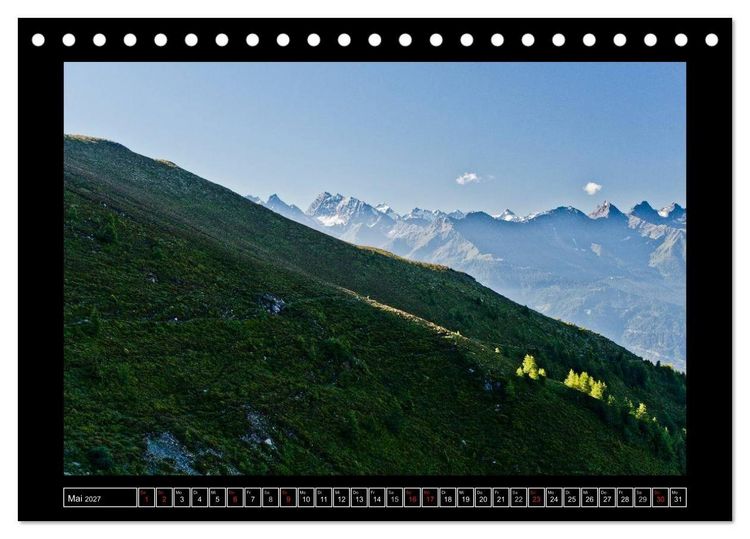 Produktbild: SEH(N)SUCHT ALPEN&Uuml;BERQUERUNG (Tischkalender 2027 DIN A5 quer), CALVENDO Monatskalender