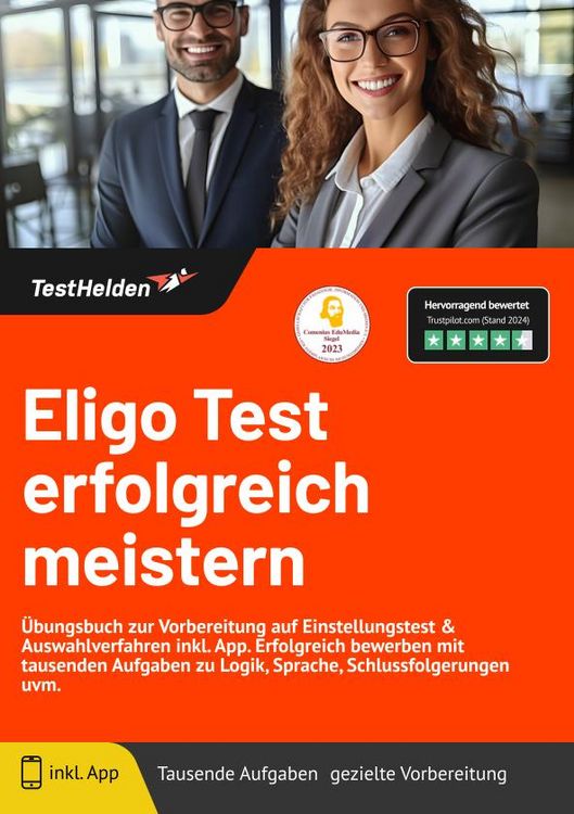Produktbild: Eligo Test: erfolgreich meistern - &Uuml;bungsbuch zur Vorbereitung auf Einstellungst