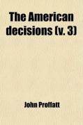Produktbild: The American Decisions (V. 3)