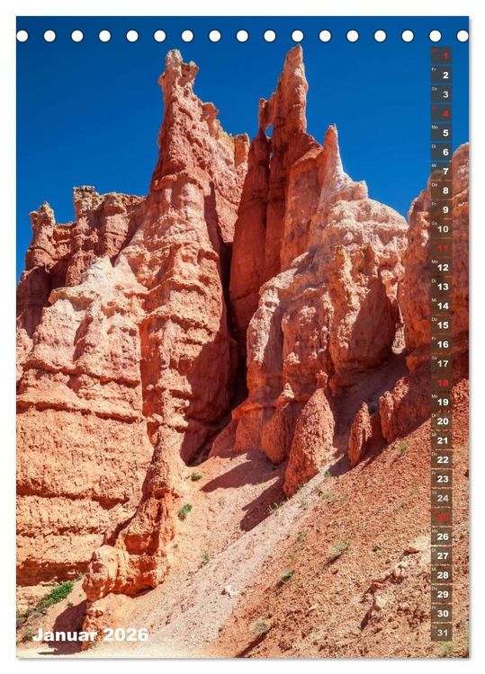 Produktbild: BRYCE CANYON Natur Pur (Tischkalender 2026 DIN A5 hoch), CALVENDO Monatskalender