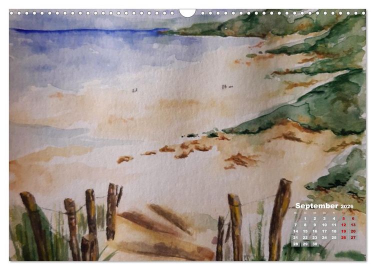 Produktbild: Landschaften in Acryl & Aquarell (Wandkalender 2026 DIN A3 quer), CALVENDO Monatskalender