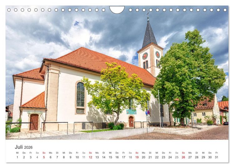 Produktbild: Schriesheim an der Bergstra&szlig;e - Impressionen aus Stadt und Natur (Wandkalender 2026 DIN A4 quer), CALVENDO Monatskalender