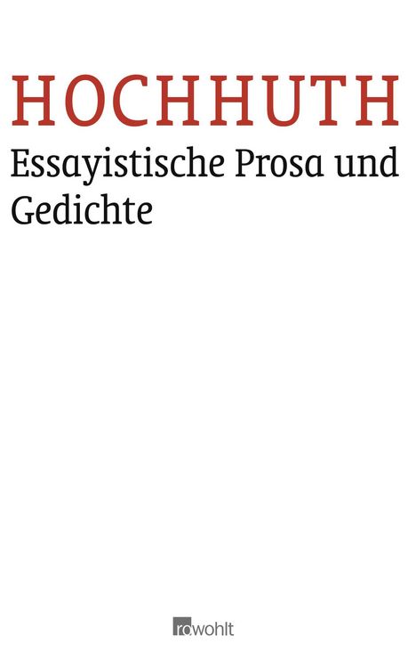 Produktbild: Essayistische Prosa und Gedichte