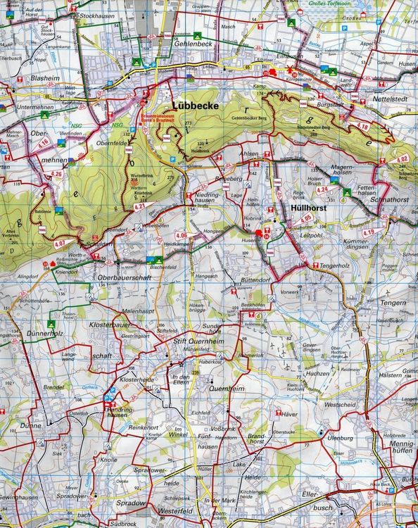 Produktbild: Radwanderkarte BVA Radwandern im M&uuml;hlenkreis Minden-L&uuml;bbecke