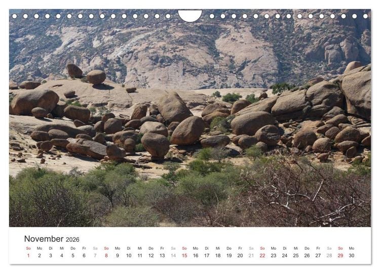 Produktbild: Namibia - Landschaftseindr&uuml;cke (Wandkalender 2026 DIN A4 quer), CALVENDO Monatskalender