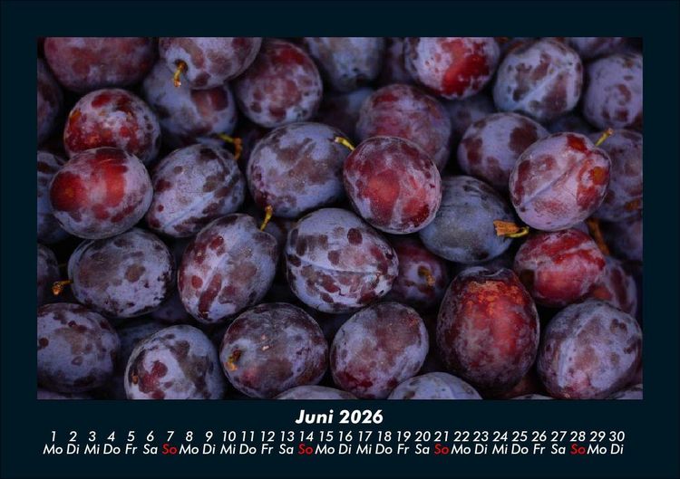 Produktbild: Obstkalender 2026 Fotokalender DIN A5