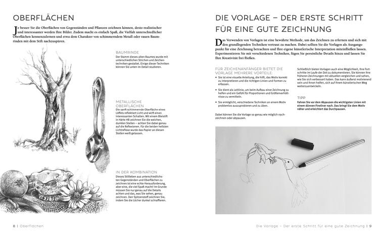 Produktbild: Die Kunst des Zeichnens 250 Motiv-Vorlagen