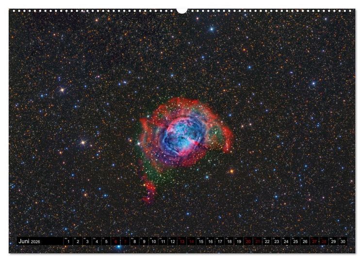 Produktbild: Galaktische Nebel (Wandkalender 2026 DIN A2 quer), CALVENDO Monatskalender