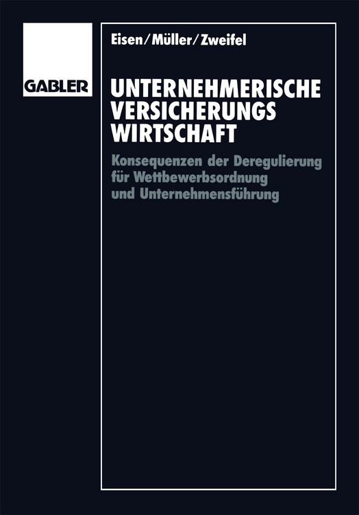 Produktbild: Unternehmerische Versicherungswirtschaft