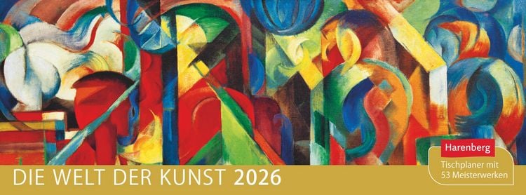 Produktbild: Die Welt der Kunst Premium-Tischplaner 2026 - Wochenkalender mit 53 Meisterwerken