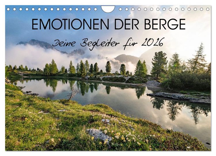 Produktbild: Emotionen der Berge (Wandkalender 2026 DIN A4 quer), CALVENDO Monatskalender