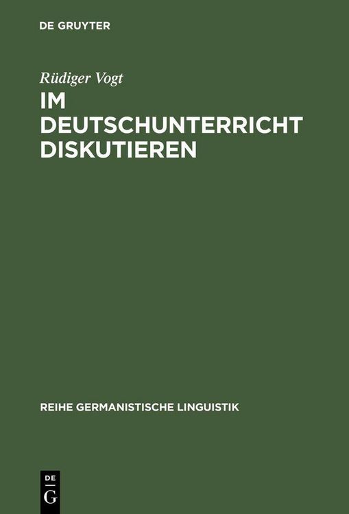 Produktbild: Im Deutschunterricht diskutieren