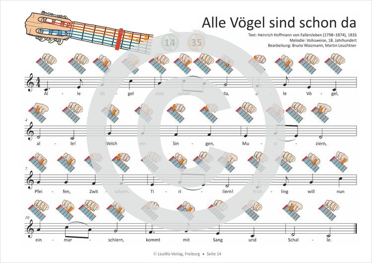 Produktbild: Einfacher!-Geht-Nicht: 18 Kinderlieder BAND 2 &ndash; f&uuml;r Gitarre mit Kapodaster incl. CD