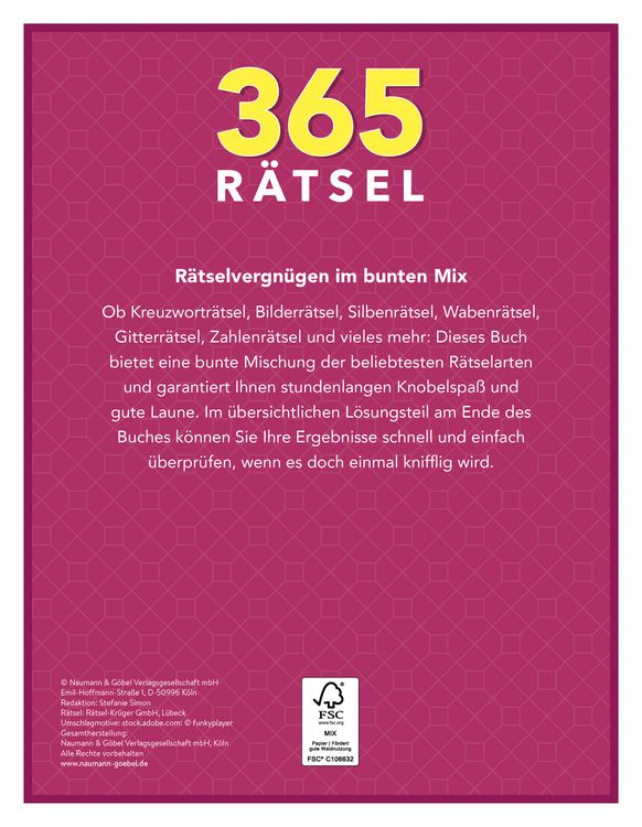 Produktbild: 365 R&auml;tsel
