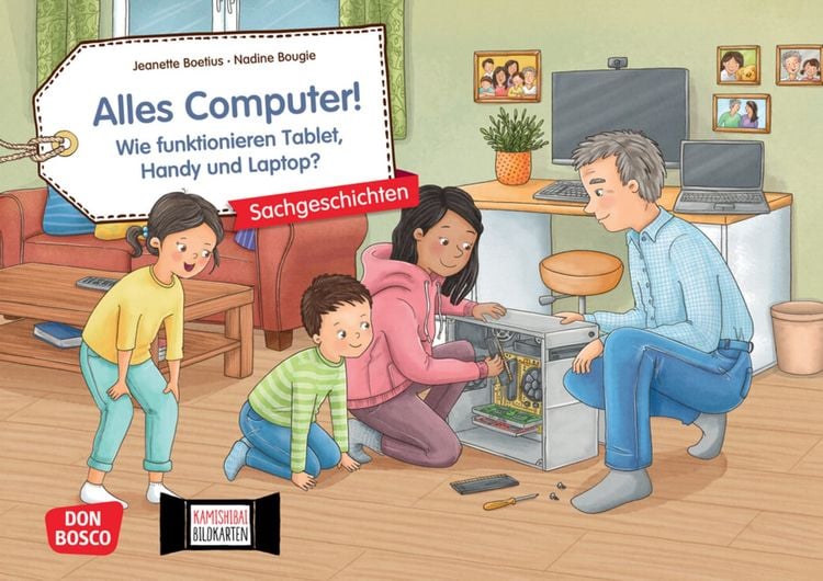 Produktbild: Alles Computer! Wie funktionieren Tablet, Handy und Laptop? Kamishibai Bildkartenset