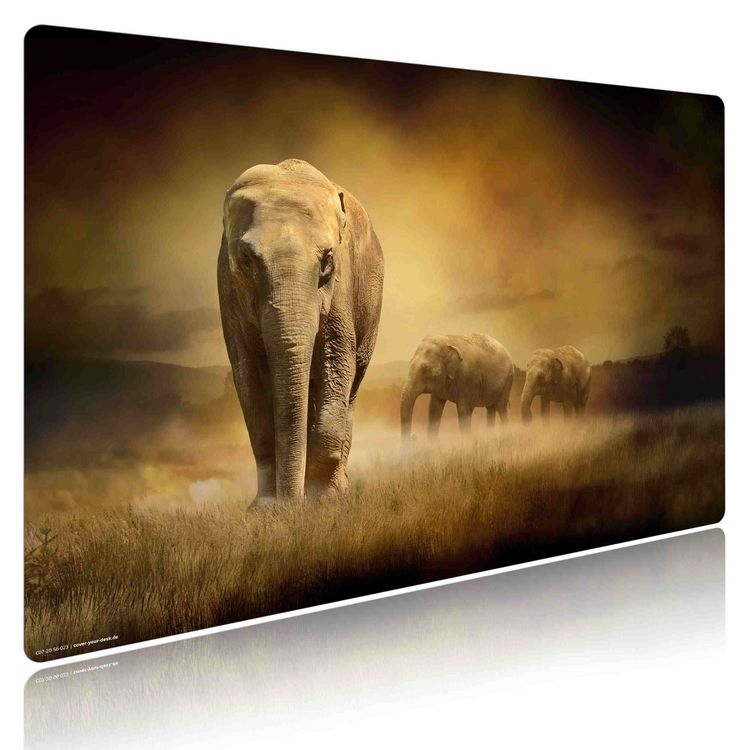 Produktbild: Cover-your-desk Schreibtischunterlage f&uuml;r Kinder und Erwachsene Elefant, aus hochwertigem Vinyl , 60 x 40 cm