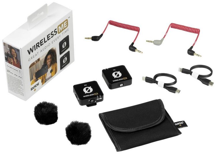 Produktbild: Ansteck Mikrofon-Set Rode Wireless ME &Uuml;bertragungsart (Details):Funk, Analog, Digital inkl. Kabel, inkl. Windschutz, inkl. Tasche