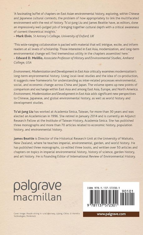 Produktbild: Environment, Modernization and Development in East Asia