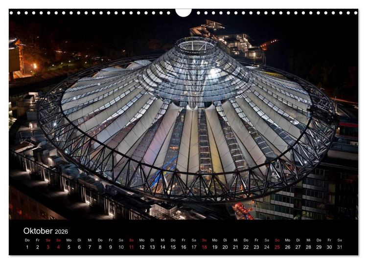 Produktbild: Berlin bei Nacht (Wandkalender 2026 DIN A3 quer), CALVENDO Monatskalender