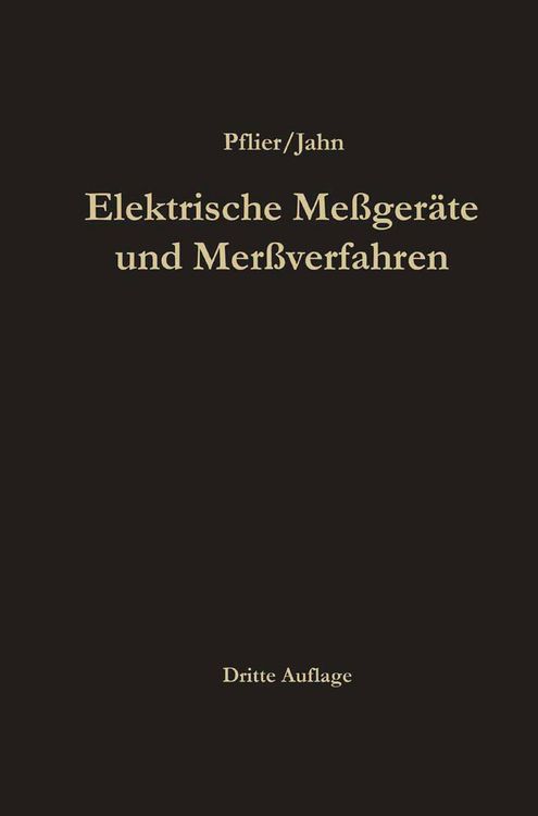 Produktbild: Elektrische Me&szlig;ger&auml;te und Me&szlig;verfahren