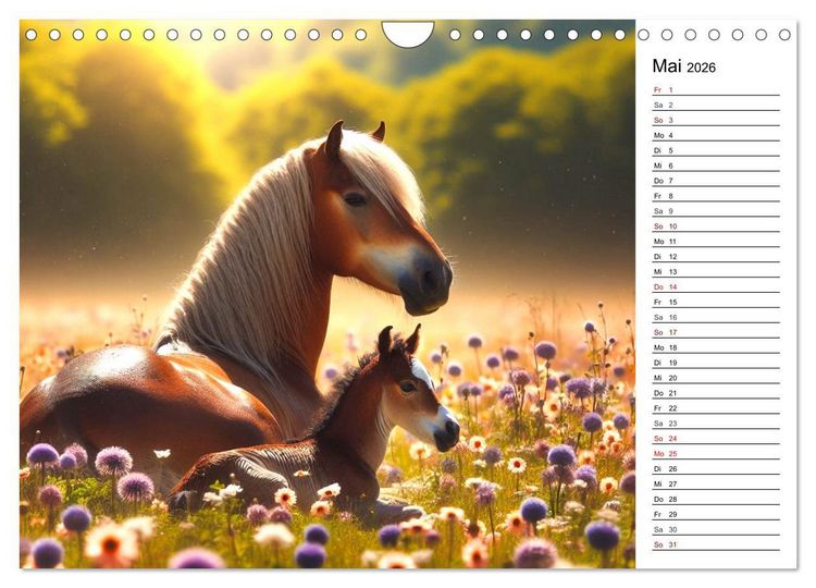 Produktbild: Tinker Tr&auml;ume - Ein Jahr auf zauberhaften Weiden (Wandkalender 2026 DIN A4 quer), CALVENDO Monatskalender